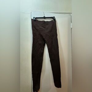 Savage X Fenty Ribbed Leggings - Chocolate Brown